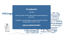 Tablet Screenshot of infolegal.ro